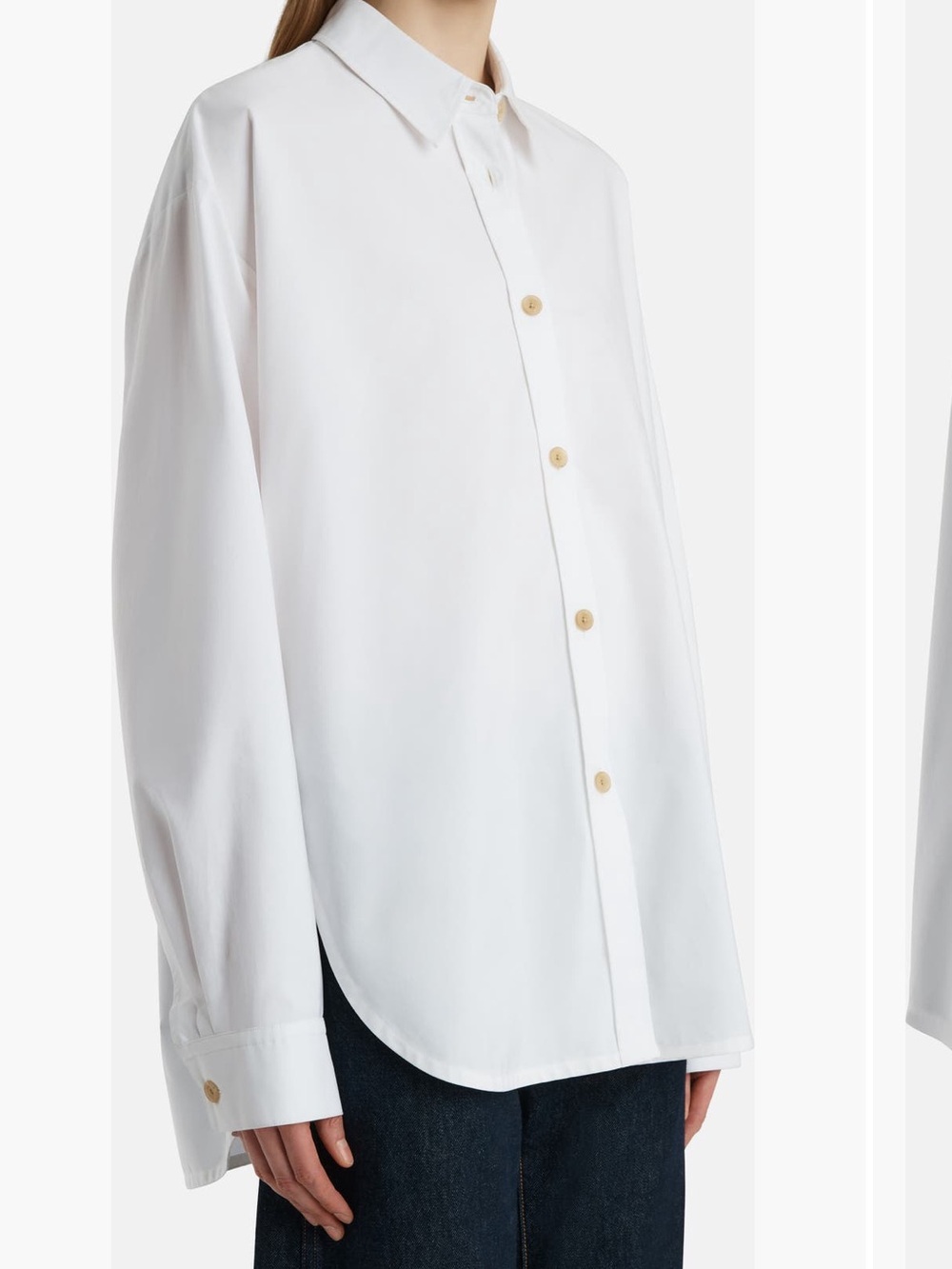 KHAITE 🥼 White Button-Down Shirt